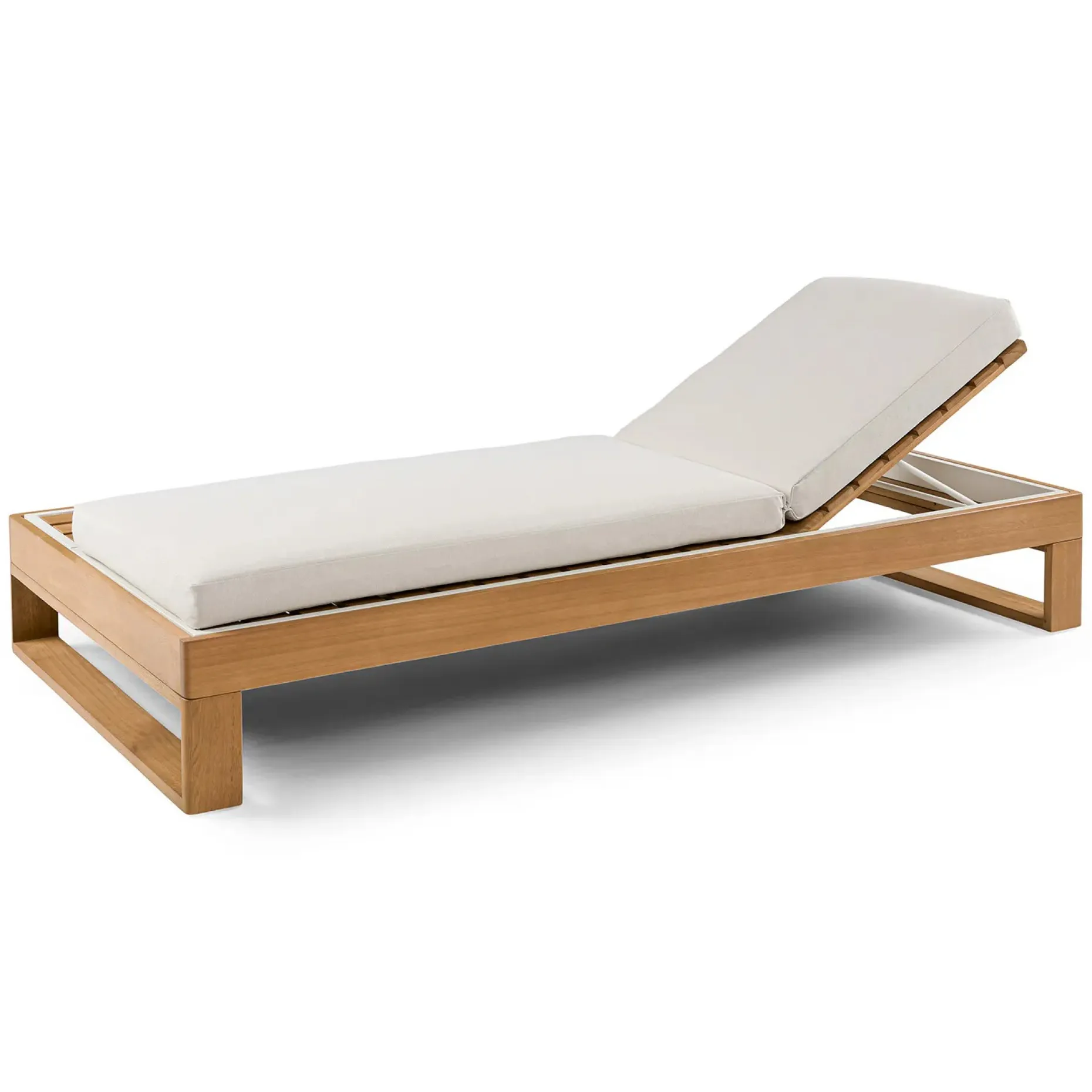 Toro 80.5" Outdoor Chaise Lounge - Dravite Ivory