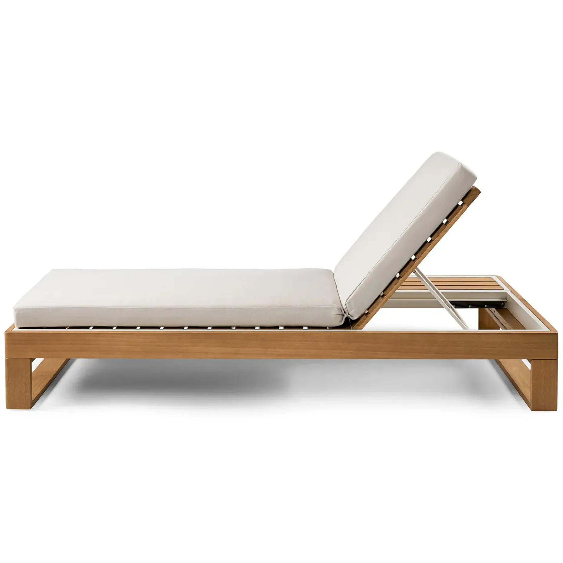 Toro 80.5" Outdoor Chaise Lounge - Dravite Ivory