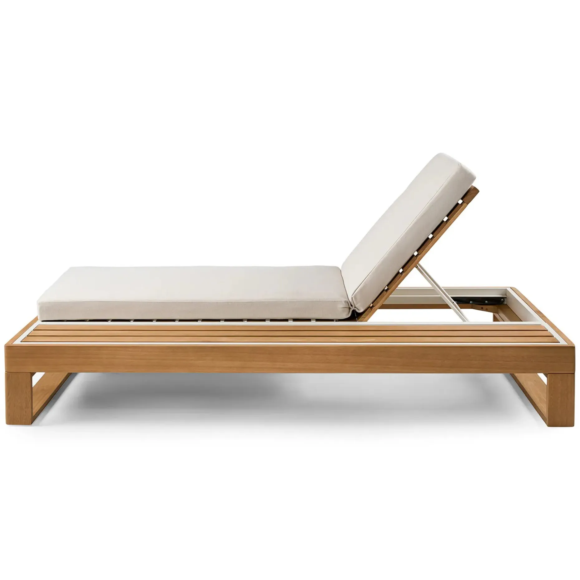 Toro 80.5" Outdoor Chaise Lounge - Dravite Ivory