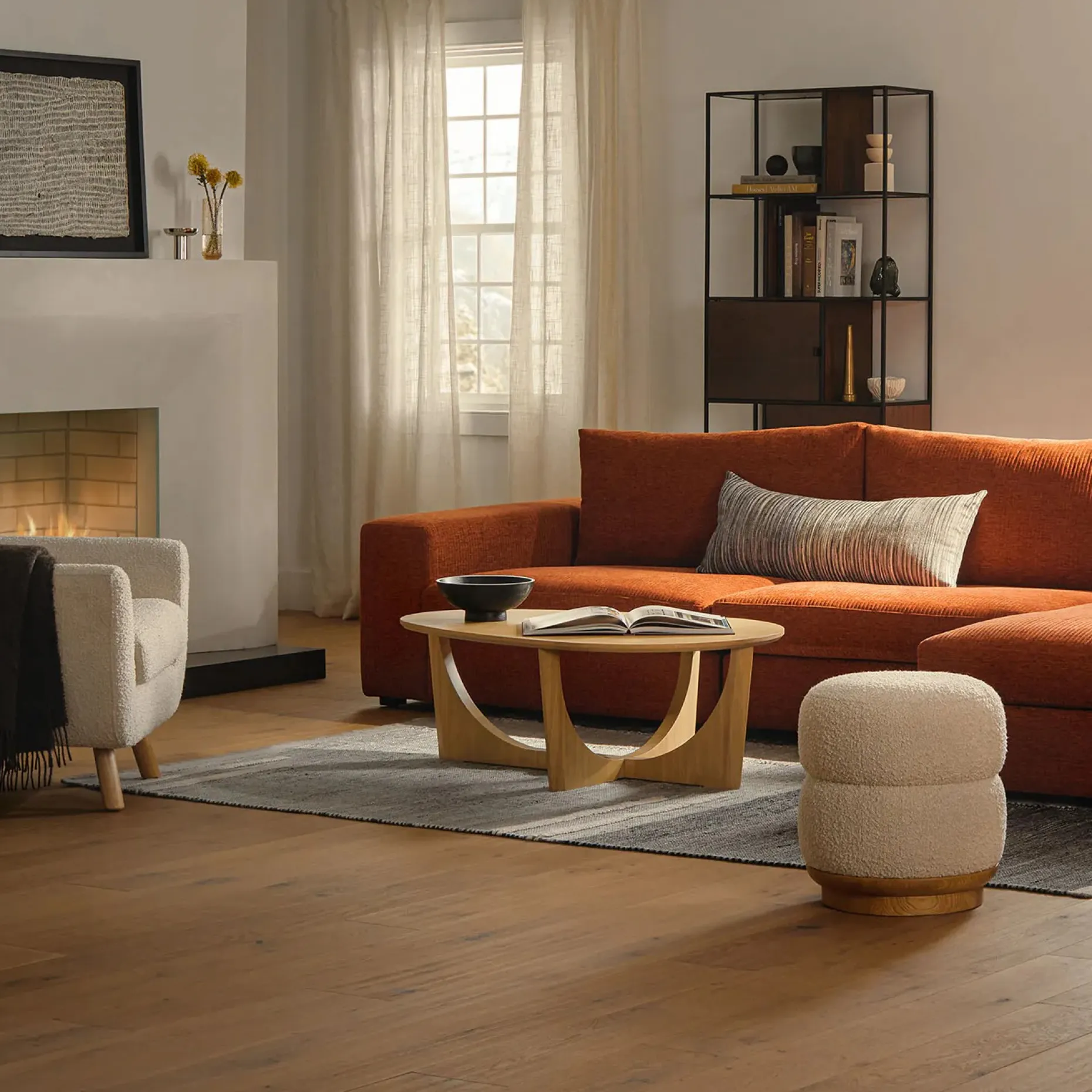 Tovi 42.5" Coffee Table - Oak