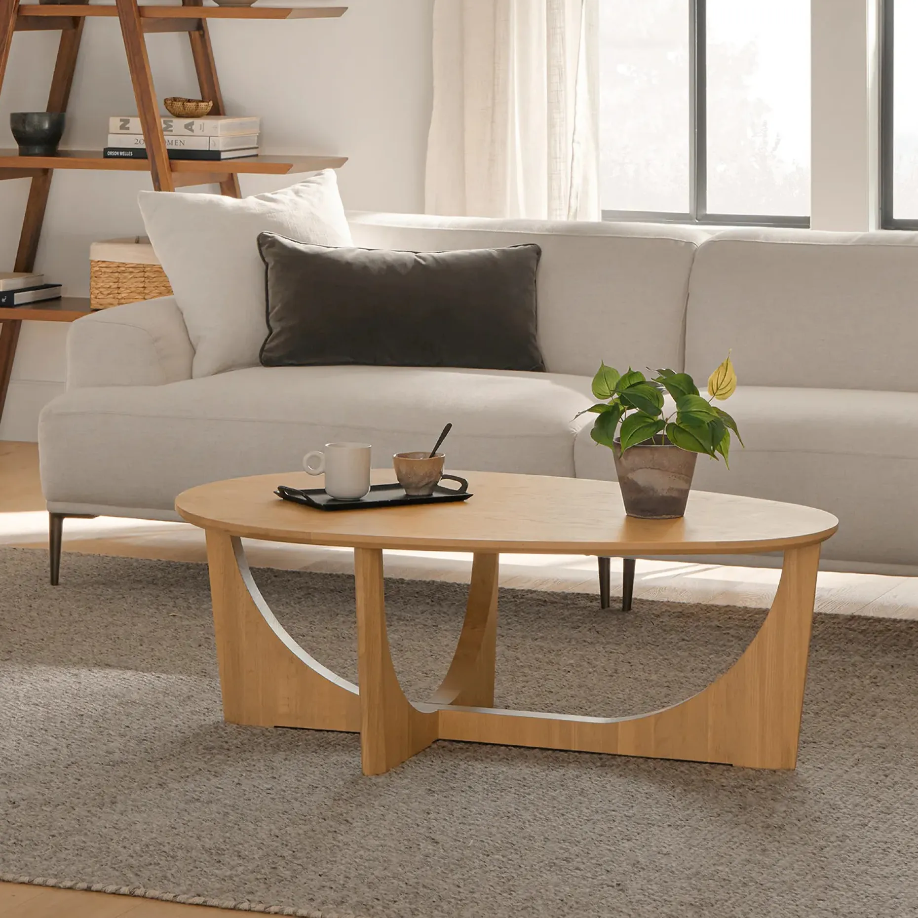 Tovi 42.5" Coffee Table - Oak
