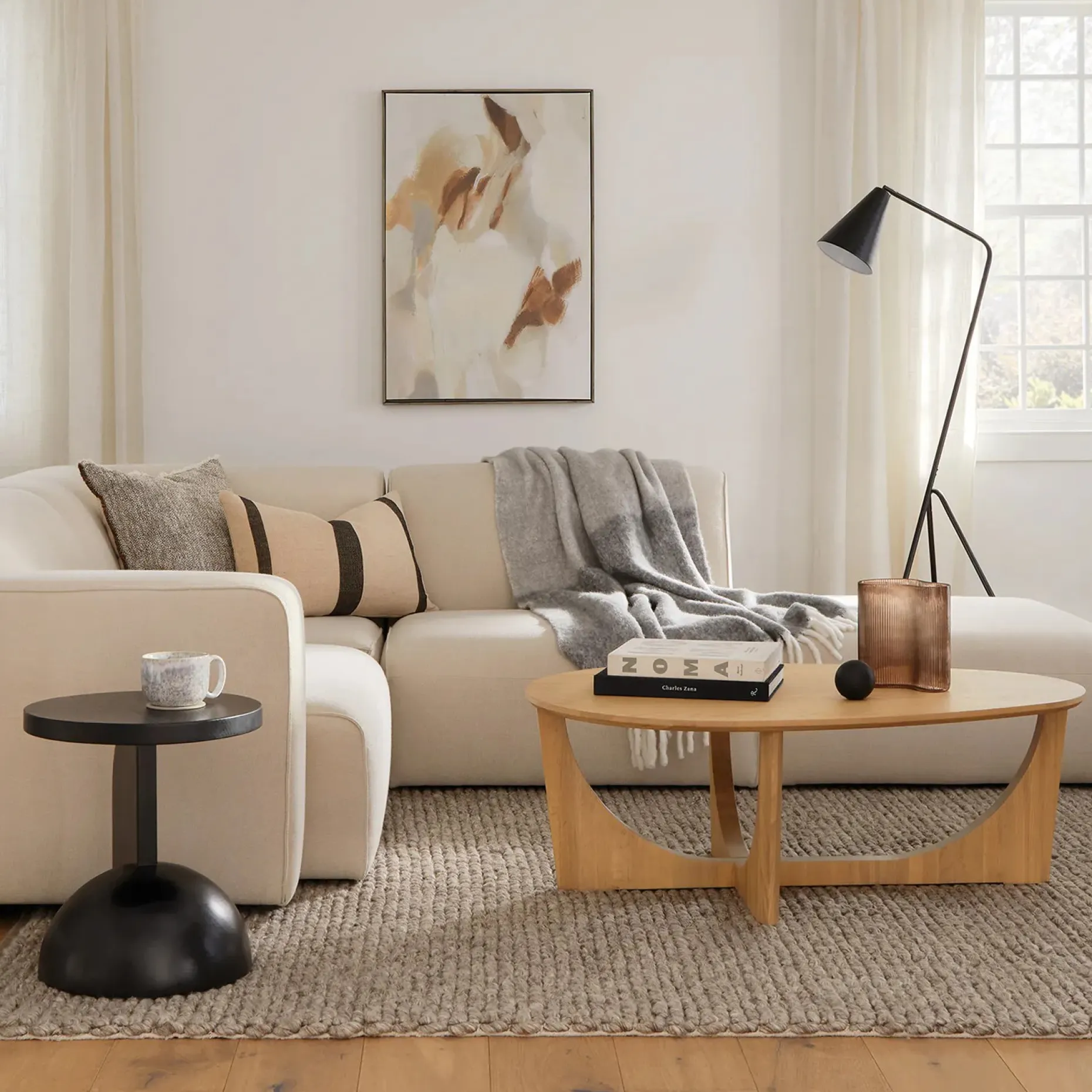 Tovi 42.5" Coffee Table - Oak