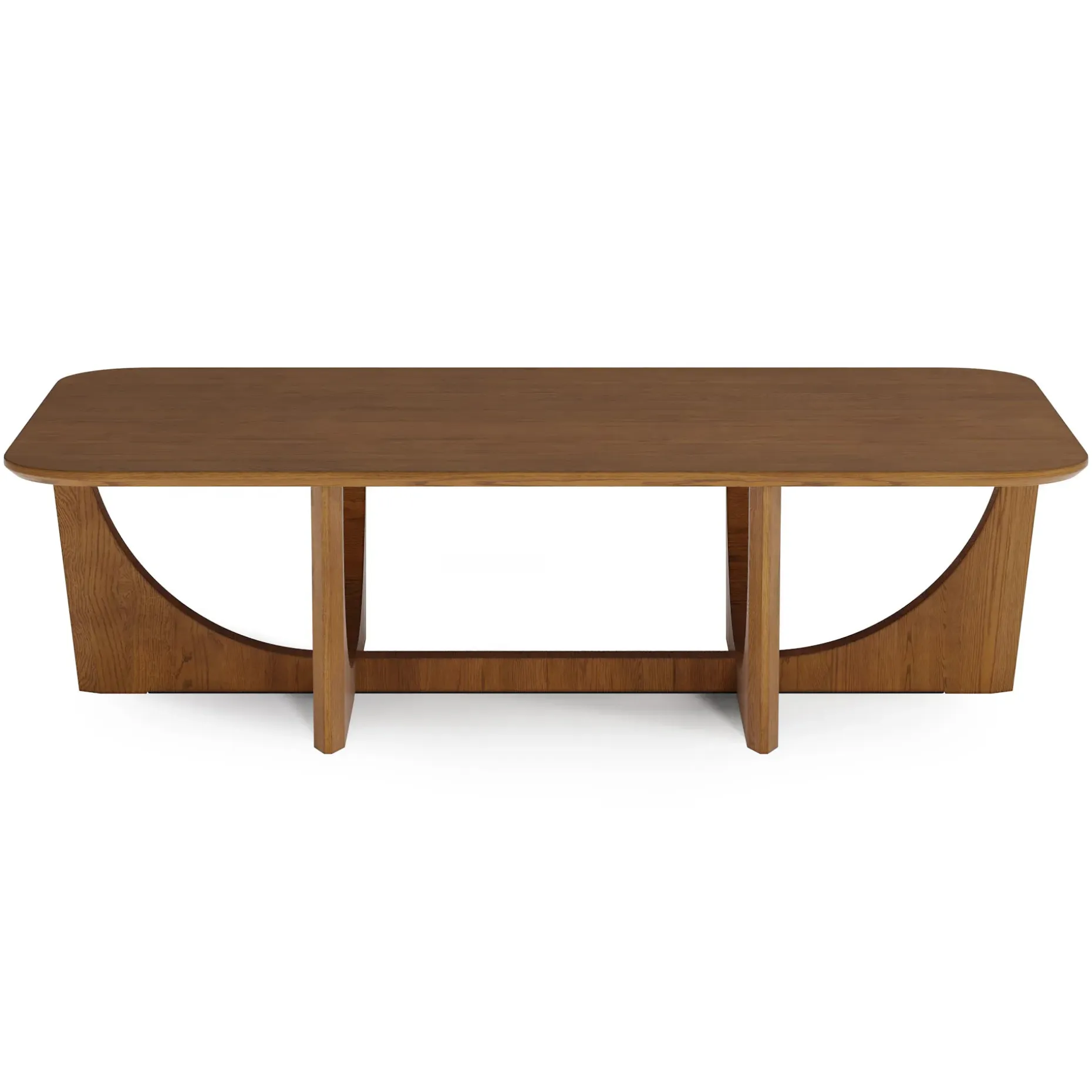 Tovi 55" Rectangular Coffee Table - Smoked Oak