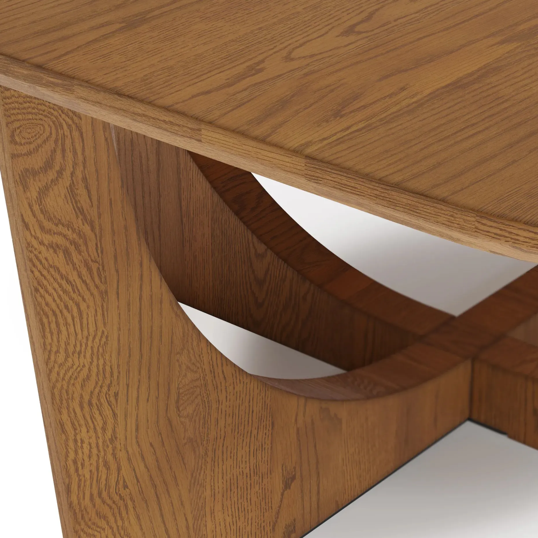 Tovi 55" Rectangular Coffee Table - Smoked Oak