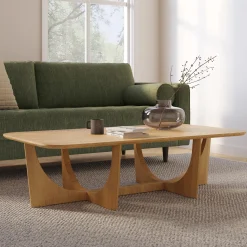 Tovi 55" Rectangular Coffee Table - Oak