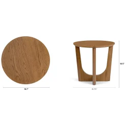 Tovi Side Table - Smoked Oak