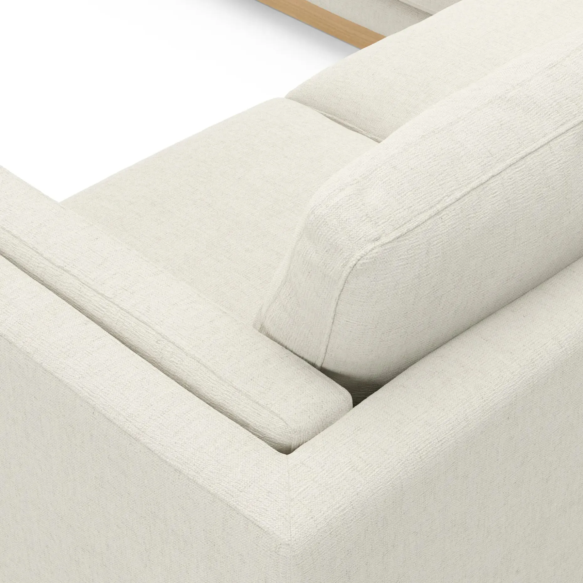 Tully 102.5" Corner Sectional - Savoy Ivory