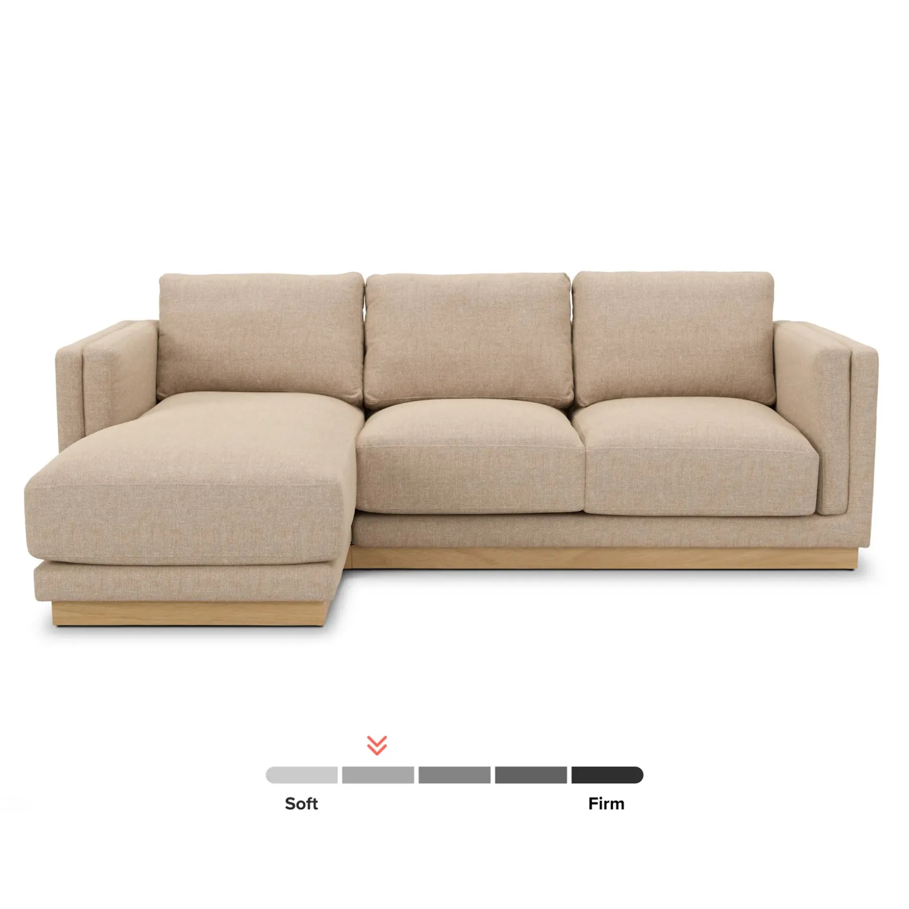 Tully 101" Left Sectional - Hestia Buff