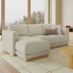 Tully 101" Left Sectional - Savoy Ivory