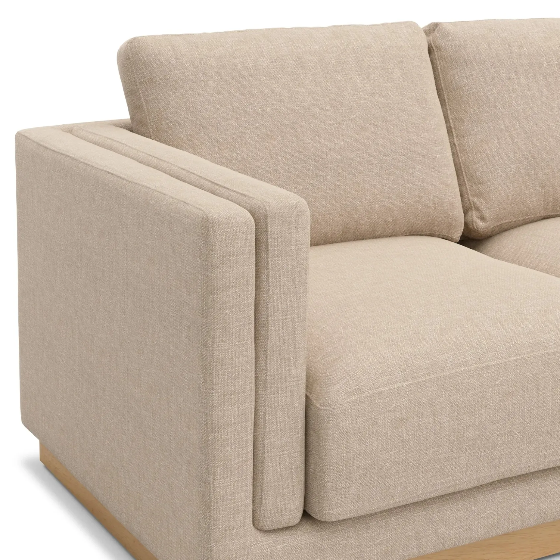 Tully 101" Right Sectional - Hestia Buff
