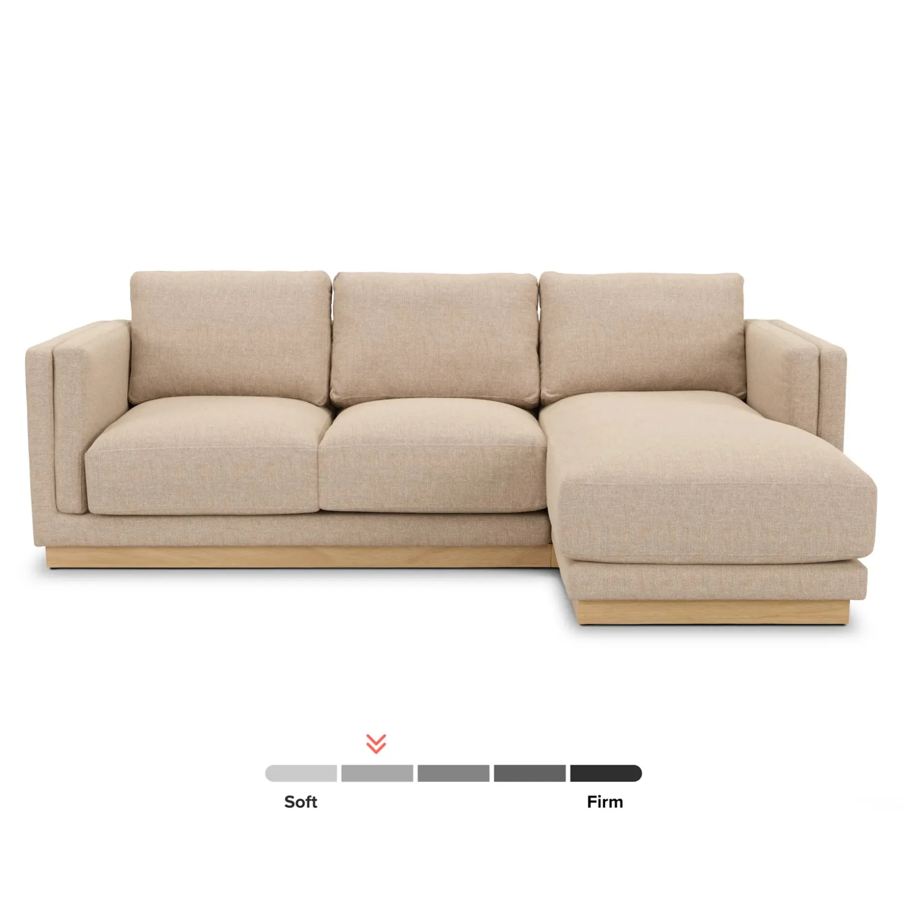 Tully 101" Right Sectional - Hestia Buff