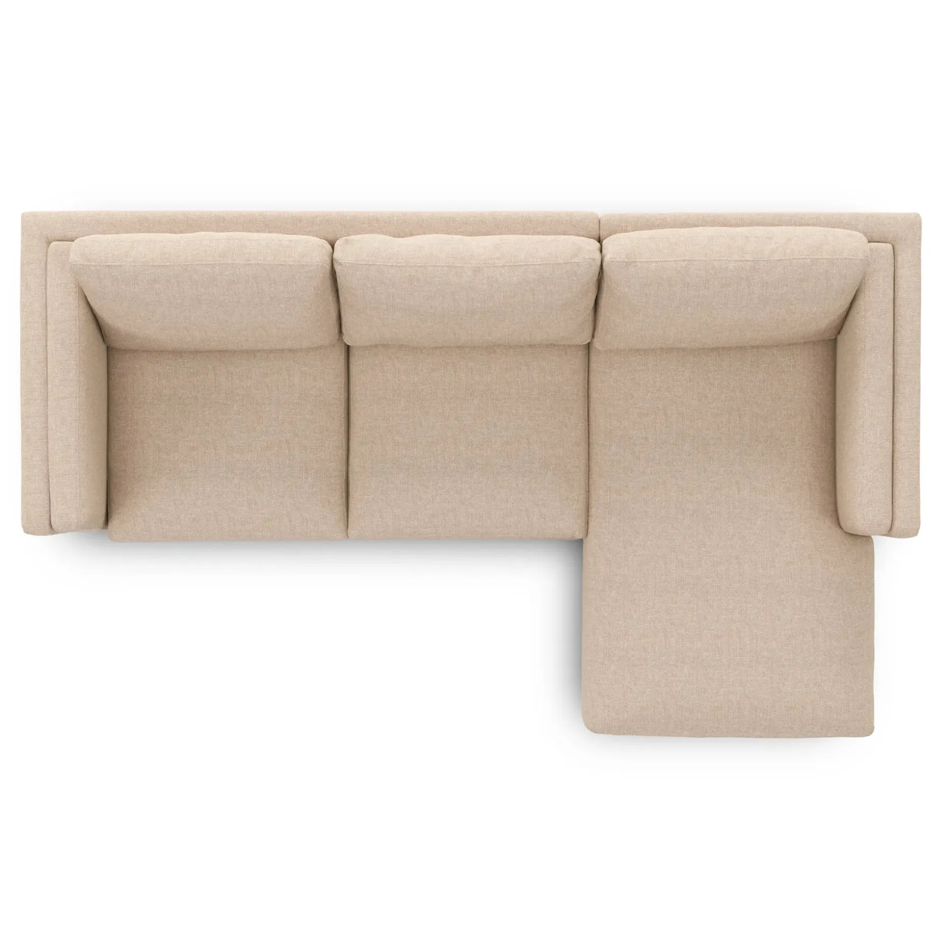 Tully 101" Right Sectional - Hestia Buff