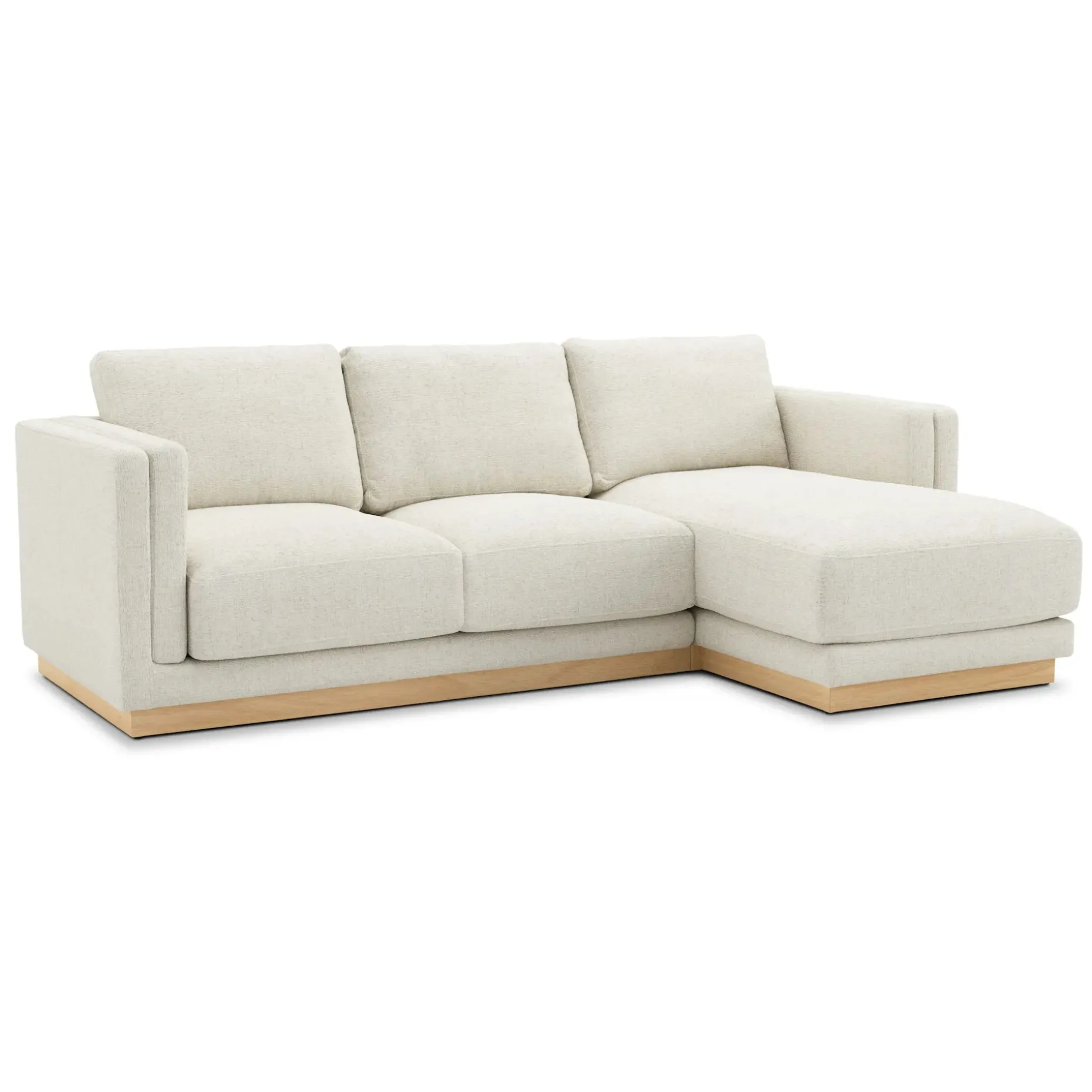 Tully 101" Right Sectional - Savoy Ivory