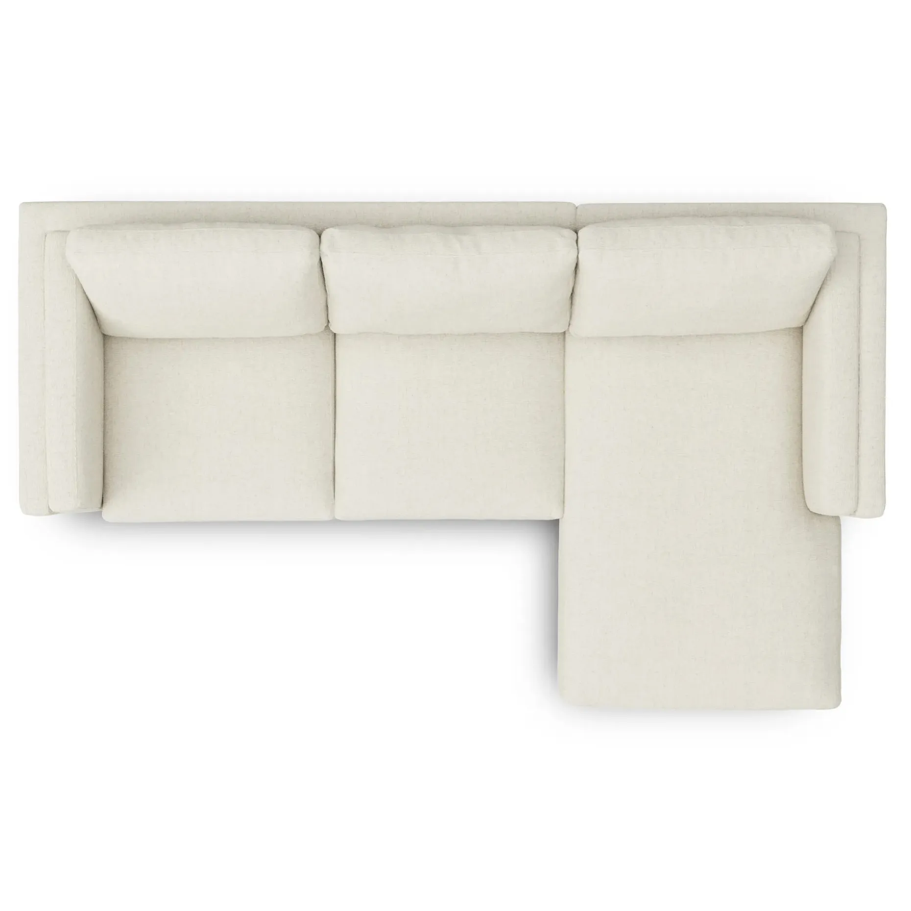Tully 101" Right Sectional - Savoy Ivory