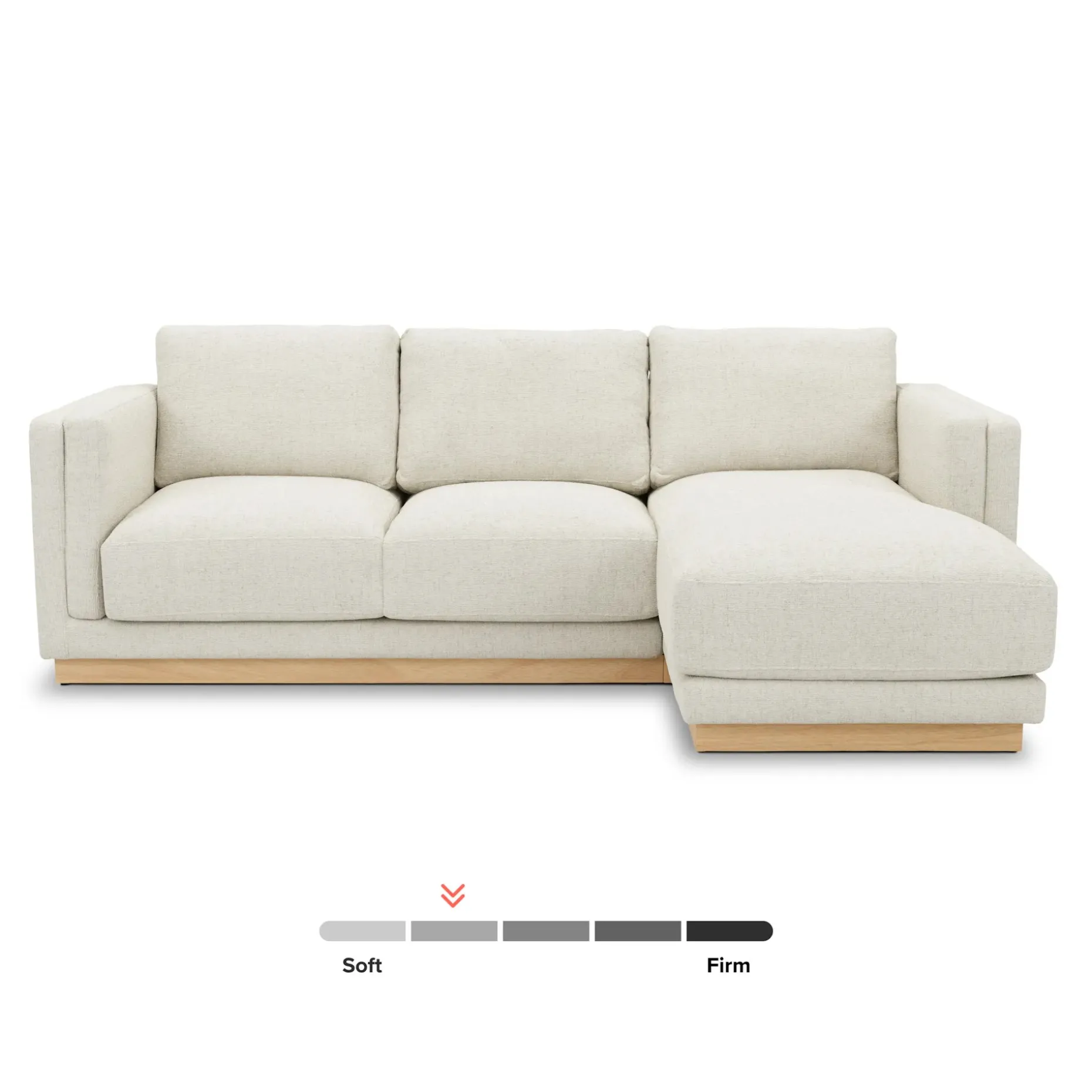 Tully 101" Right Sectional - Savoy Ivory