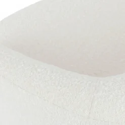 Turoy 32.5" Swivel Lounge Chair - Ivory Bouclé