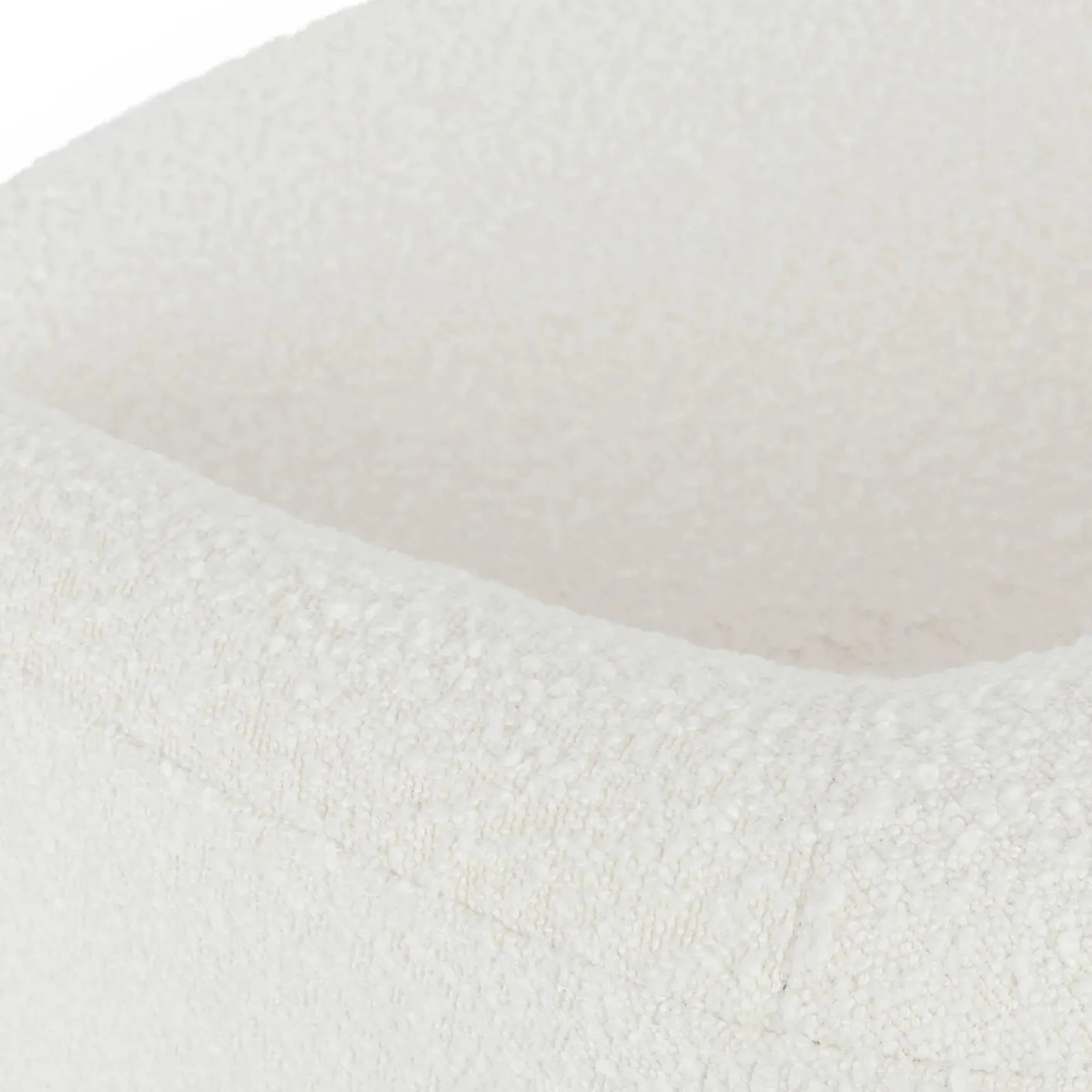 Turoy 32.5" Swivel Lounge Chair - Ivory Bouclé