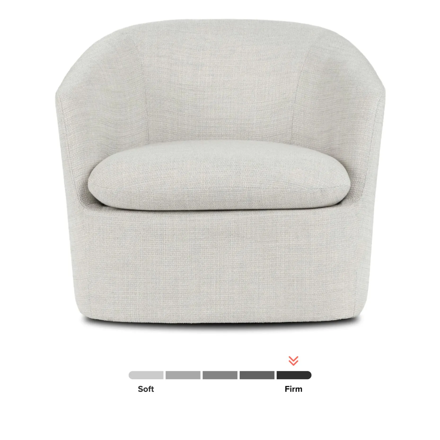 Turoy 32.5" Swivel Lounge Chair - Wicklow Gray