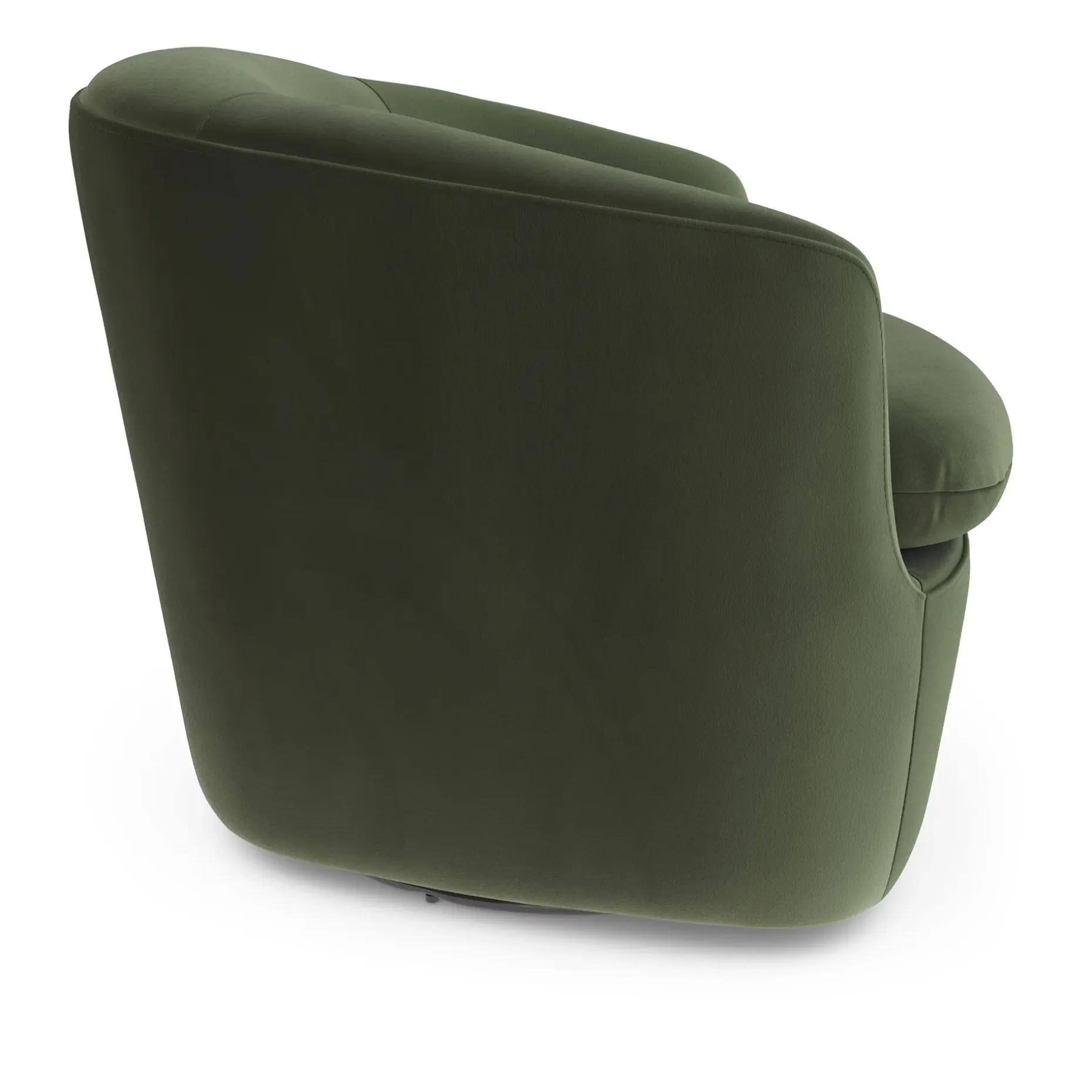 Turoy 32.5" Velvet Swivel Lounge Chair - Hale Fir Green