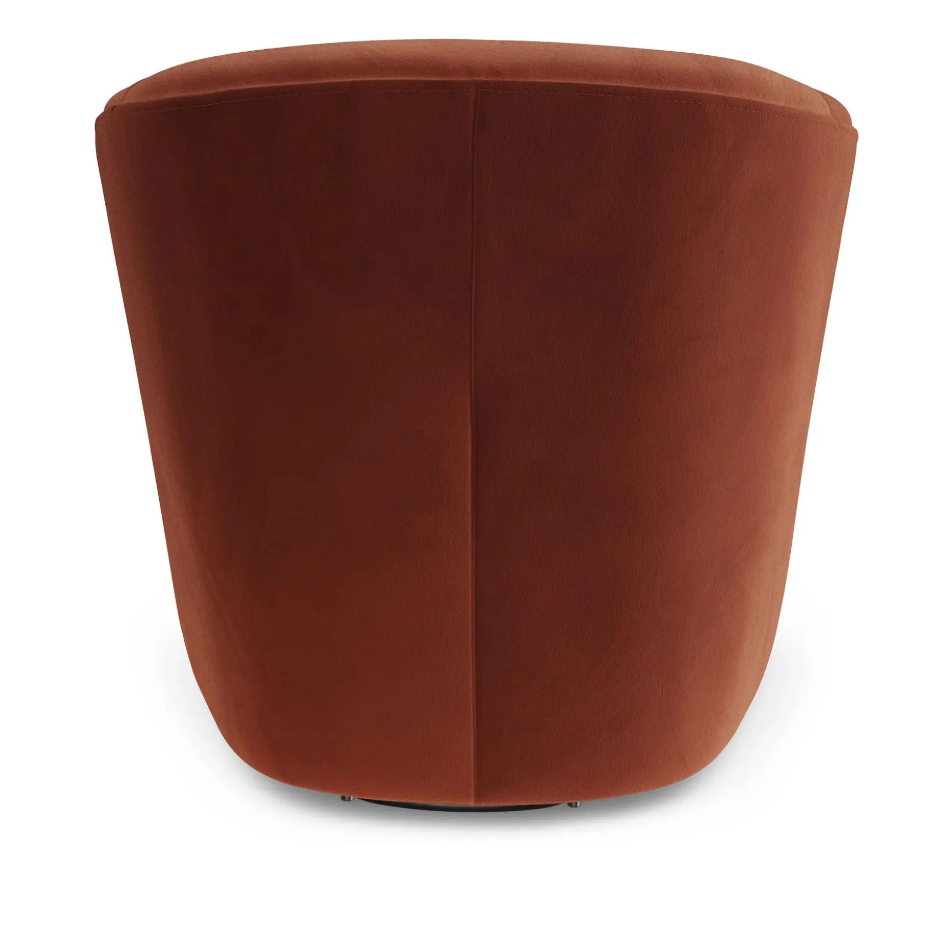 Turoy 32.5" Velvet Swivel Lounge Chair - Hale Rust