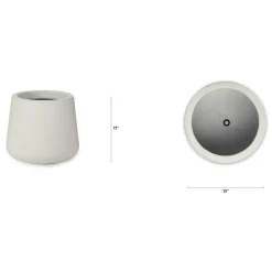 Tuva Indoor/Outdoor Narrow Planter - White