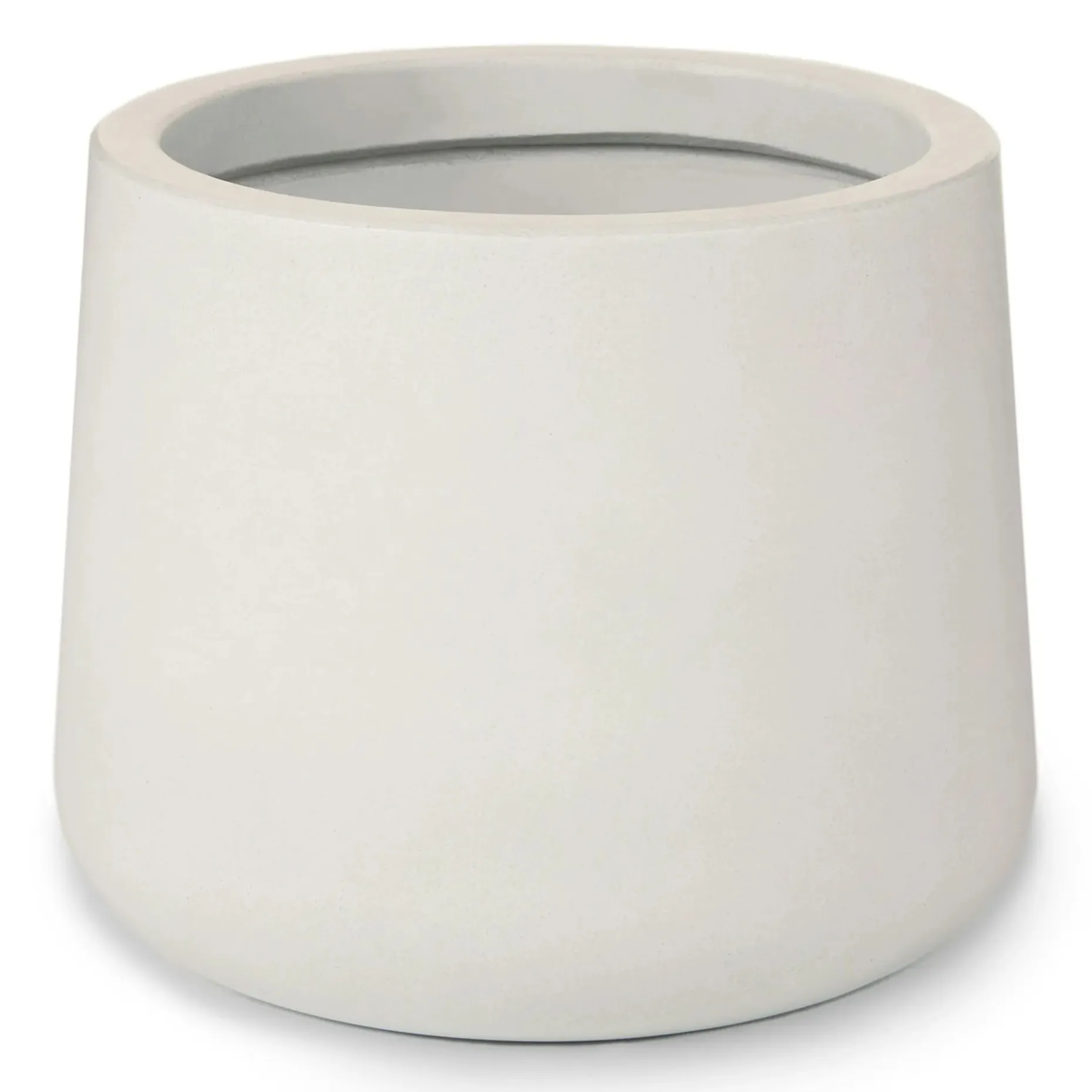 Tuva Indoor/Outdoor Wide Planter - White