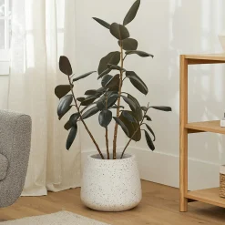 Tuva Narrow Indoor/Outdoor Planter - White Terrazzo