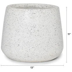 Tuva Narrow Indoor/Outdoor Planter - White Terrazzo