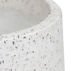Tuva Narrow Indoor/Outdoor Planter - White Terrazzo