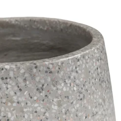 Tuva Narrow Indoor/Outdoor Planter - Gray Terrazzo