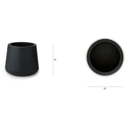 Tuva Narrow Indoor/Outdoor Planter - Black