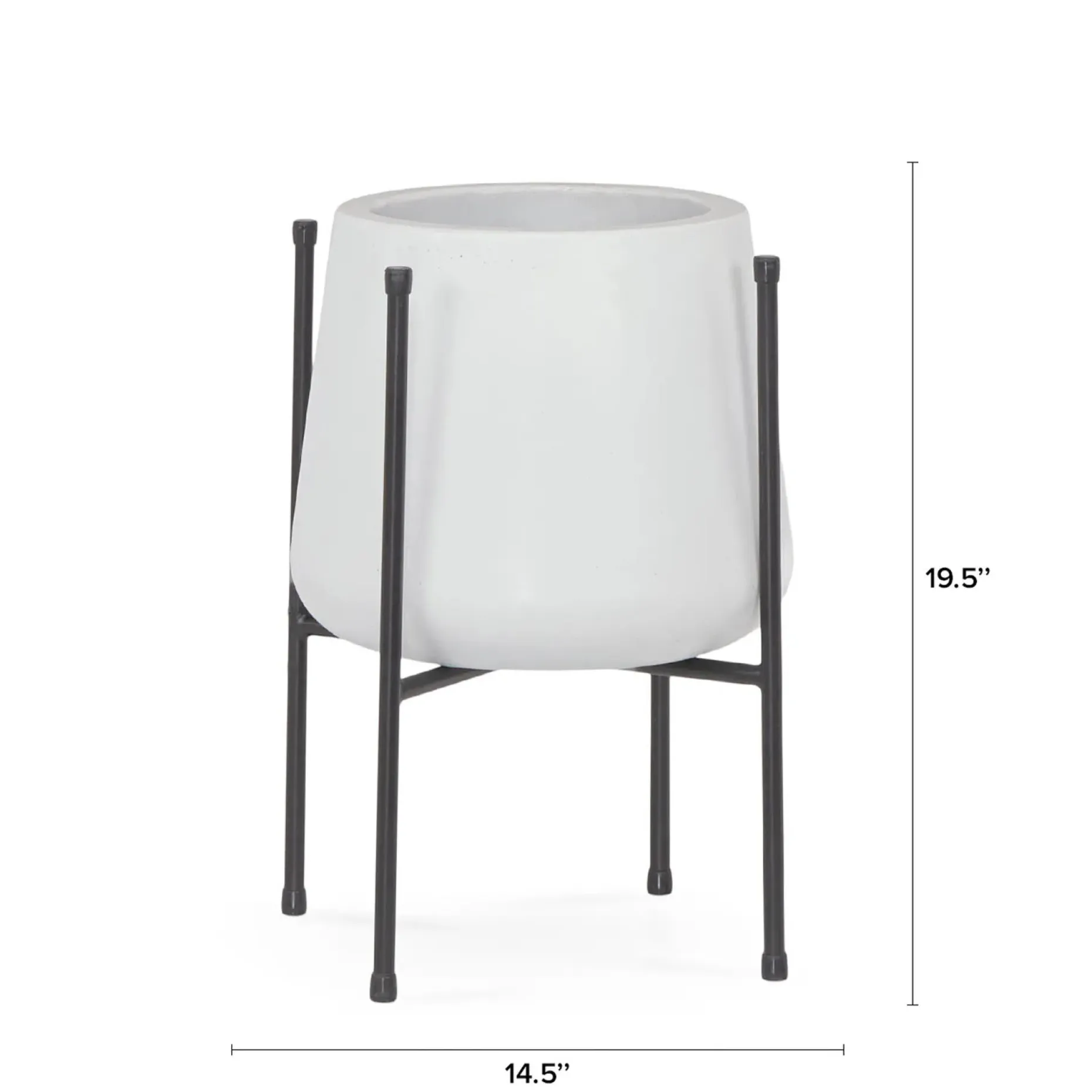 Tuva Narrow Indoor/Outdoor Planter Set - White