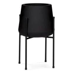 Tuva Narrow Indoor/Outdoor Planter Set - Black