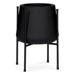 Tuva Narrow Indoor/Outdoor Planter Set - Black