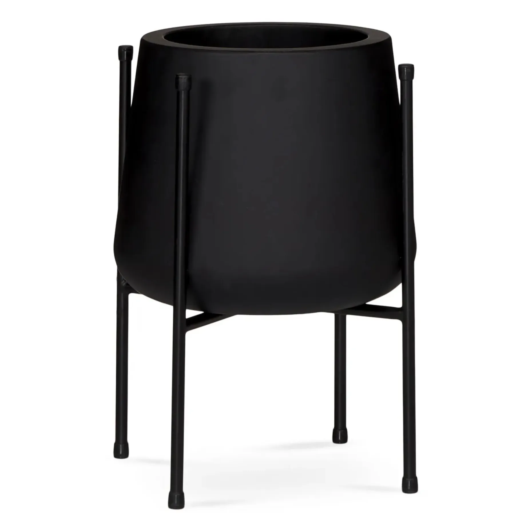 Tuva Narrow Indoor/Outdoor Planter Set - Black