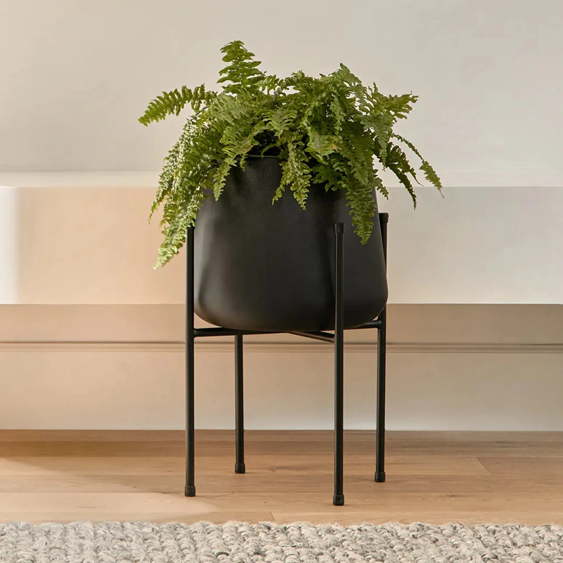 Tuva Narrow Indoor/Outdoor Planter Set - Black