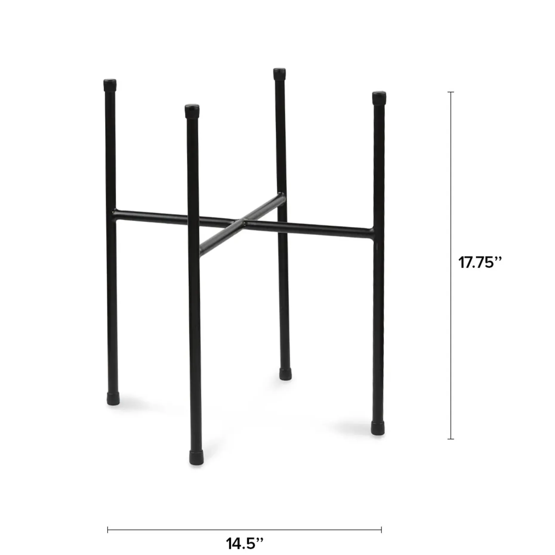 Tuva Narrow Indoor/Outdoor Planter Stand - Black