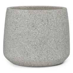 Tuva Wide Indoor/Outdoor Planter - Gray Terrazzo