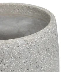Tuva Wide Indoor/Outdoor Planter - Gray Terrazzo