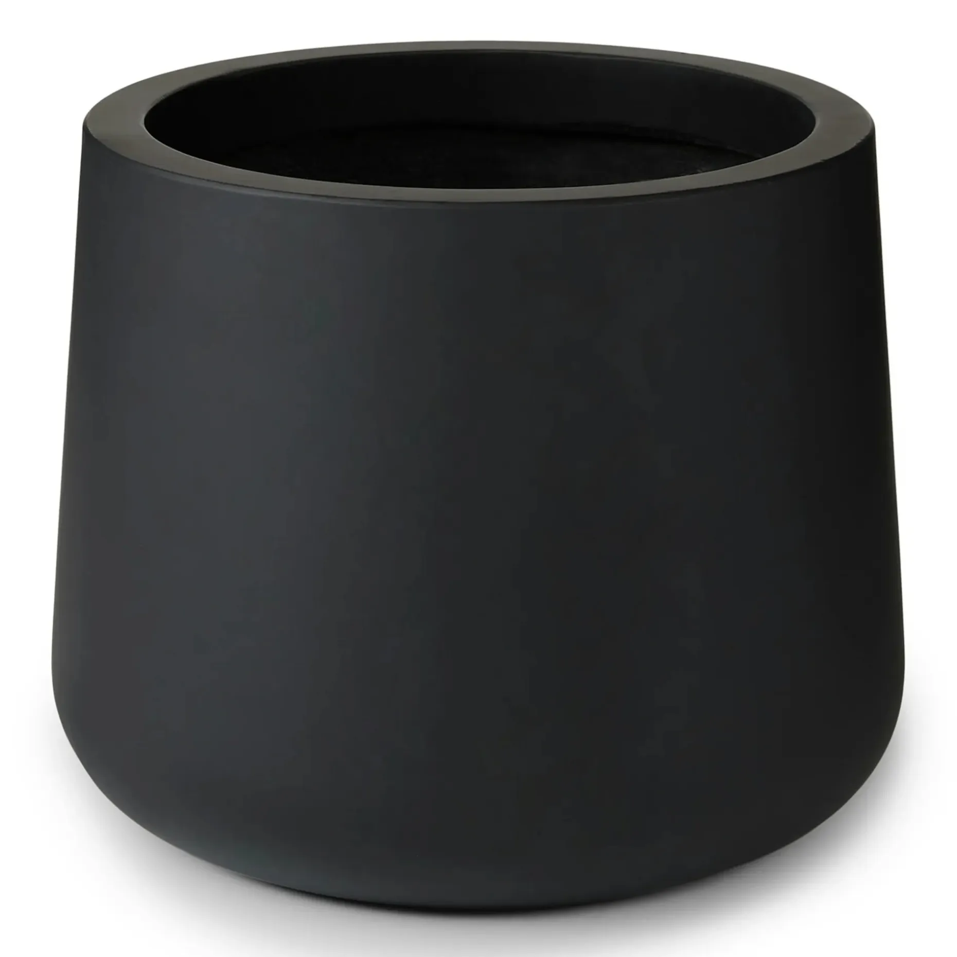 Tuva Wide Indoor/Outdoor Planter - Black