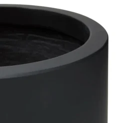 Tuva Wide Indoor/Outdoor Planter Set - Black
