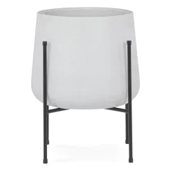 Tuva Wide Indoor/Outdoor Planter Set - White