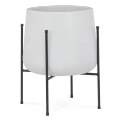 Tuva Wide Indoor/Outdoor Planter Set - White