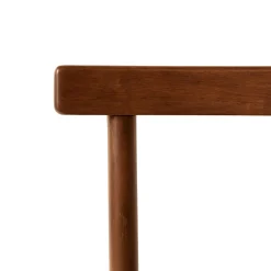 Ulka Dining Chair - Walnut and Ratine Buff