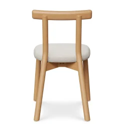 Ulka Dining Chair - White Oak and Ratine Ivory