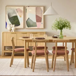 Ulka Dining Chair - White Oak and Ratine Oxide