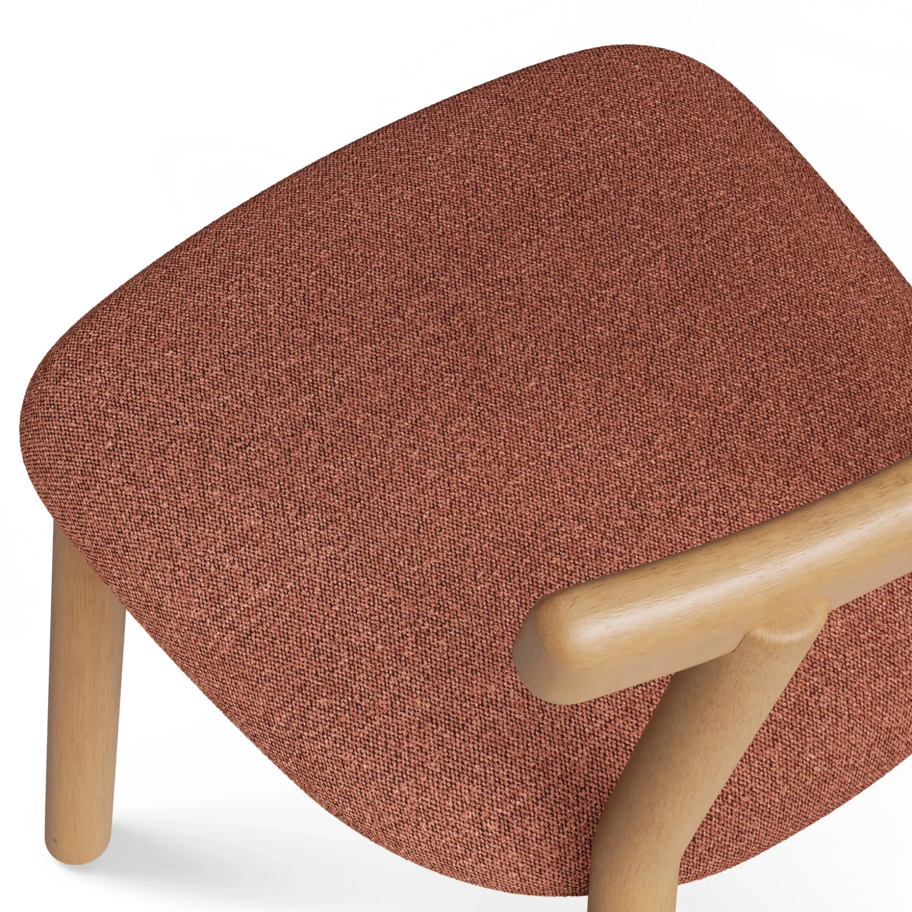Ulka Dining Chair - White Oak and Ratine Oxide