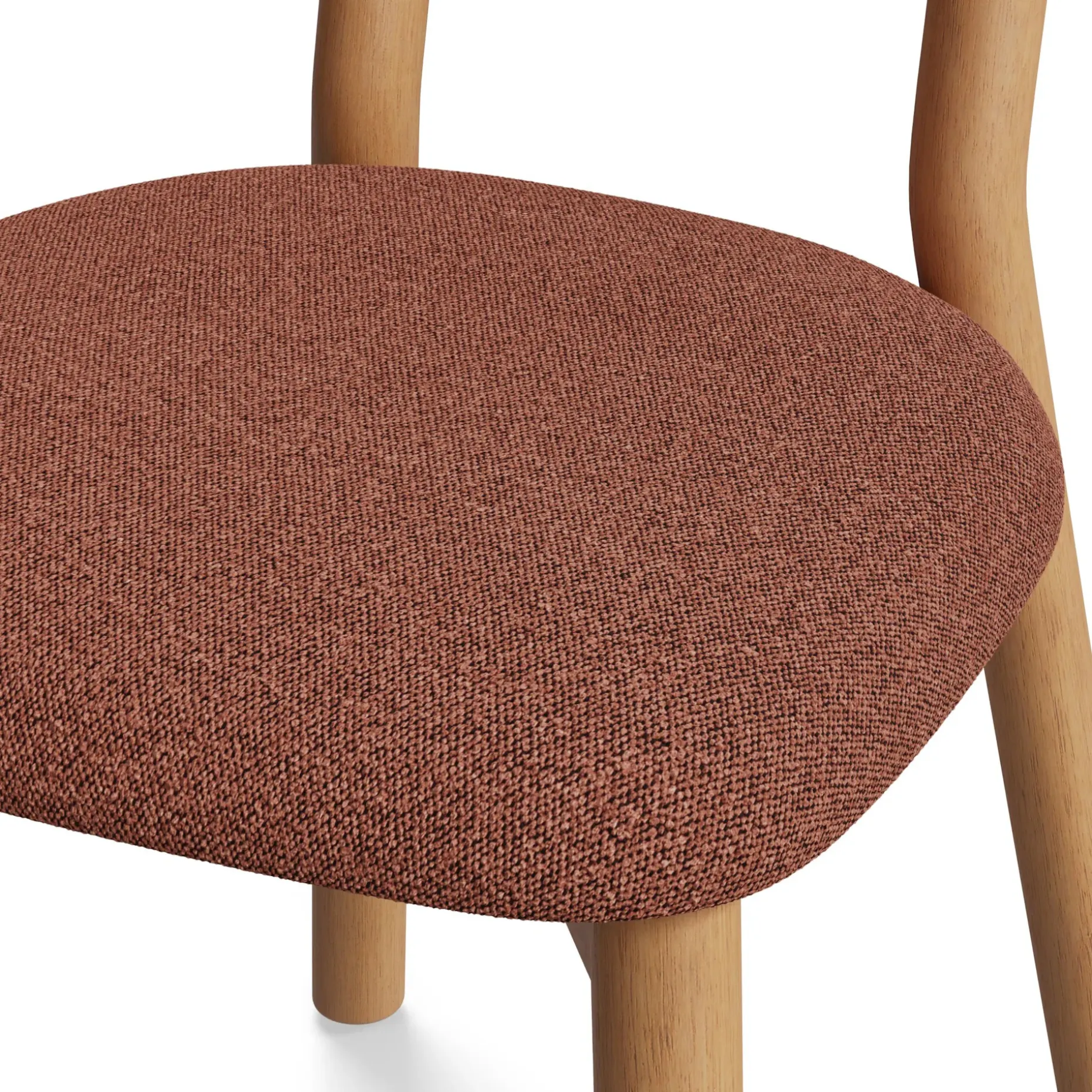Ulka Dining Chair - White Oak and Ratine Oxide