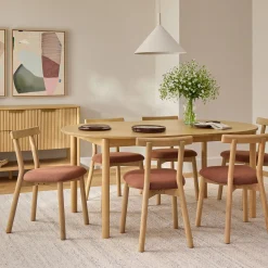 Ulka Dining Chair - White Oak and Ratine Oxide