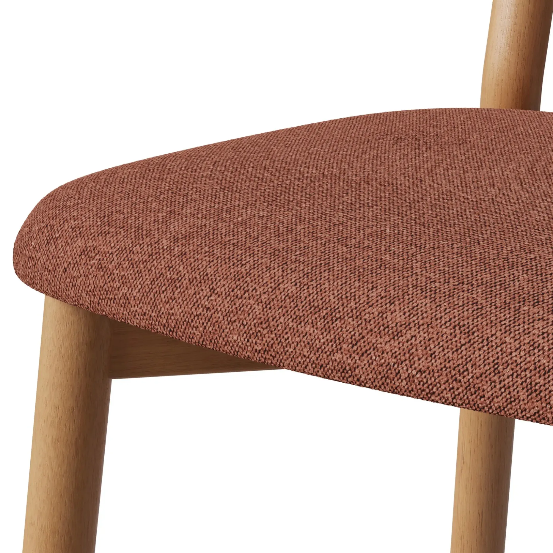 Ulka Dining Chair - White Oak and Ratine Oxide